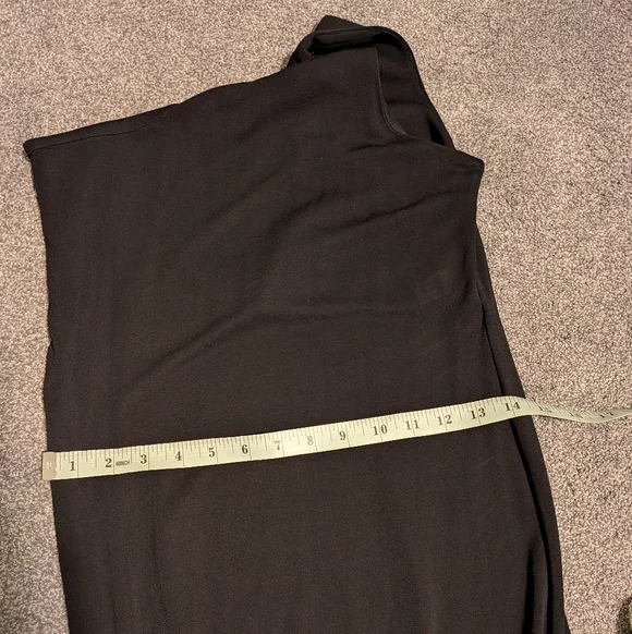 Ralph Lauren Black One Shoulder Gown Size Medium - Picture 3 of 6